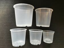 ORCHID POTS CLEAR  27cm- 24cm