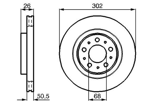 Bosch 0986478454 brake - brake, disc