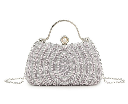 Women diamante beaded pearl - beaded,