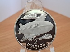isle of man 1989 blimp £2 COPY COIN iom manx man