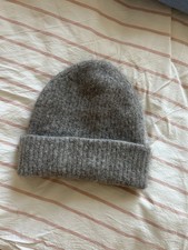 Arket Natural Alpaca Wool Beanie Hat