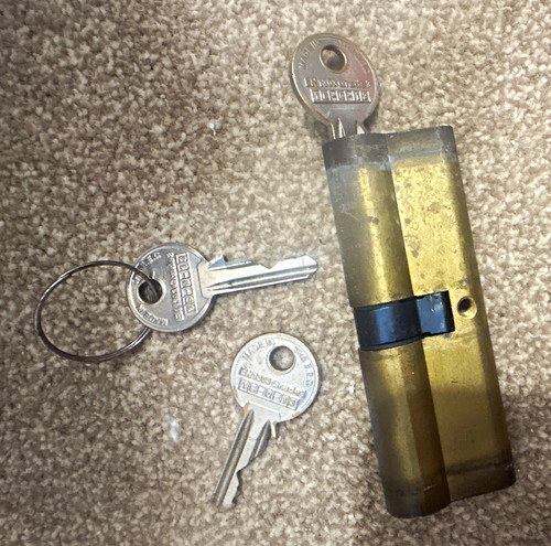 Cylinder door lock brass - lock,
