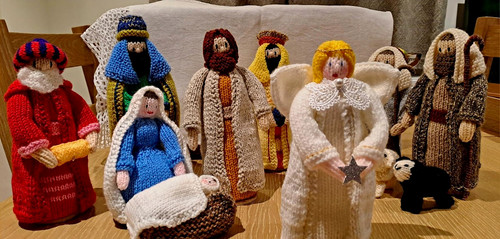 Handmade knitted yarn - knitted,