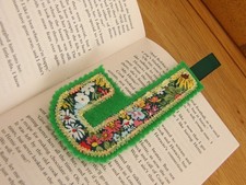 Letter J FABRIC BOOKMARK -