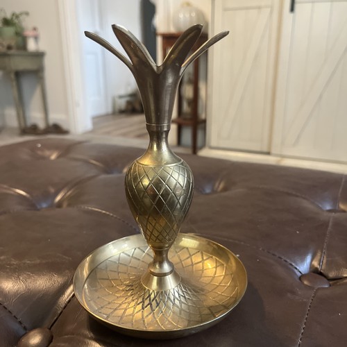 Vintage solid brass - brass, mcm