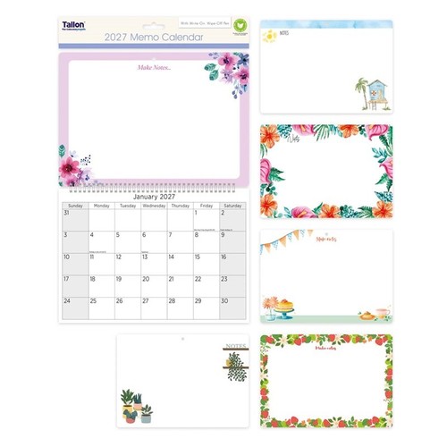 2027 monthly memo board - monthly, wall