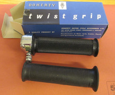 NOS GENUINE DOHERTY 7/8 TWIST GRIP THROTTLE TRIUMPH BSA NORTON  GARAGE BARN FIND