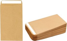 50 Pcs Small Brown Envelopes
