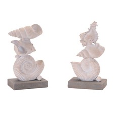 Shell Stack Figurines (Set of 2)