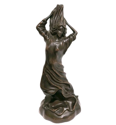 Art nouveau bronzed - art, spelter
