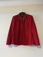 Basler Size 22 Women’s Red Wool  And Cashmere Jacket Button Front
