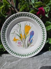 Vintage 1972 Portmeirion Botanic Garden Snow Drop Crocus Side Bread Plate 7¼"
