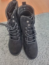 womens suede lace up heeled