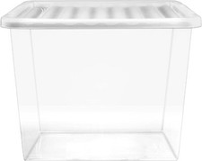 80 Litre Clear Plastic Storage