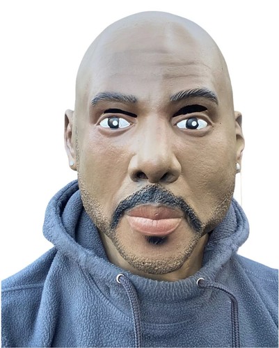 Realistic black man - black, model