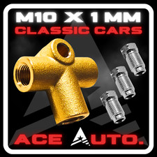 3 Way Brass Brake T Union + 3