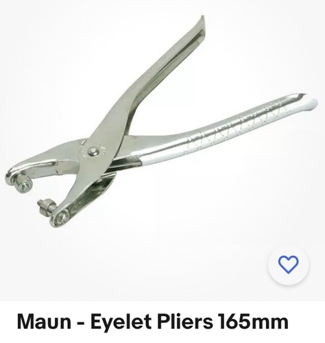 Maun eyelet pliers 165mm - eyelet,