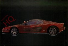 Picture Postcard:-FERRARI TESTAROSSA (reflective) [ASPECTS]