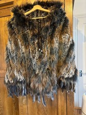 Stunning Real Fur Poncho with