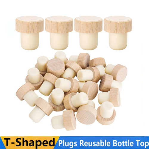 Natural cork shaped stopper - cork, t-shaped