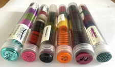 TUBES OF BUTTONS X 6 - JOHN