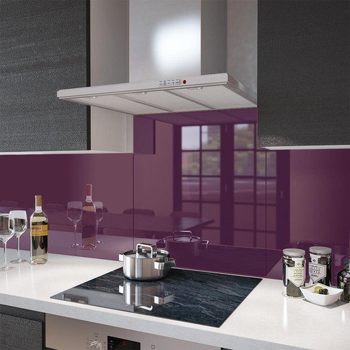 Glass splashbacks deep purple - deep,