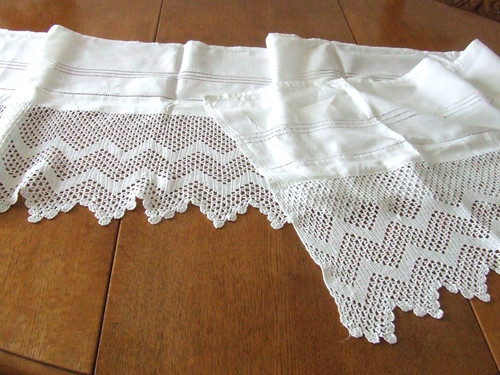 Vintage white linen sheet - vintage,