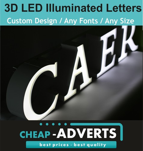 Led sign illuminated exterior - sign/,