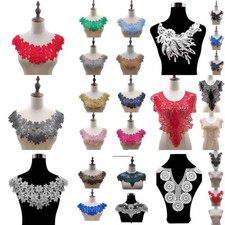 Long Flower Applique Lace
