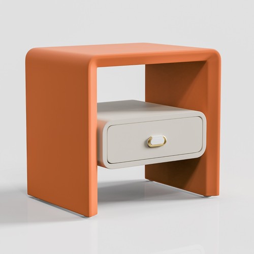 Modern cute nightstand bedside - cute,