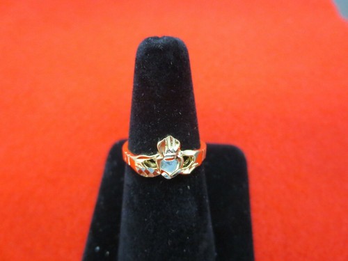 14kt gold plated claddagh - plated,