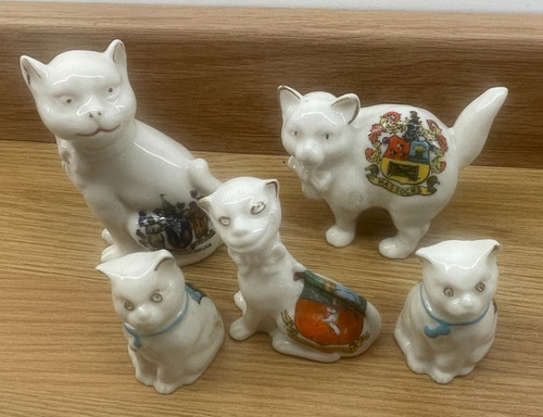 Crested china 1920 - 1920's, 5x