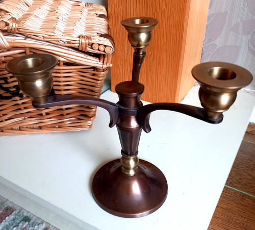 Brass copper vintage heavy 3 - vintage,