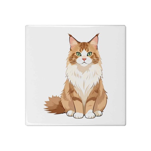 Anime maine coon cat ceramic - maine,