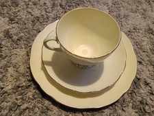 Vintage Foley China Tea Trio Floral & Light Green In Great Condtion