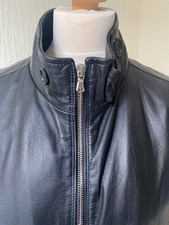 NWOT  men's Black Leather Jacket, EU sz 50 (M)  perfect condition, Made in Italy
