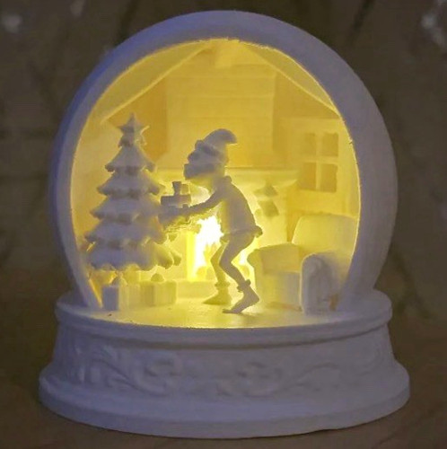 White snow globe winter - white,