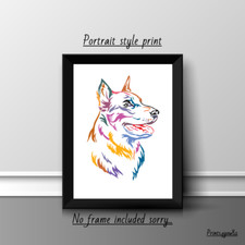 BEAUCERON DOG PET A4 PICTURE