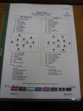 12/08/2014 Colour Teamsheet: UEFA Super Cup Final, Real Madrid v Sevilla [At Car