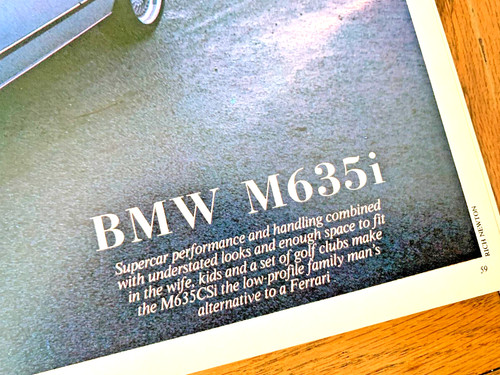 Bmw m635 csi e24 collectible - e24,