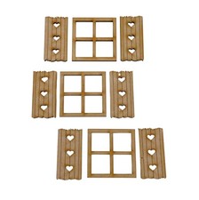 Set of 3 MDF Wooden Fairy Door