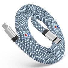 Magtame USB C Cable, Magnetic USB C to USB C Cable 60W(3A), 5ft Coiled USB C Cor