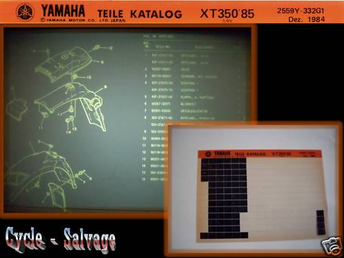 Yamaha 350 xt350 spares - xt, 350_85_xt350_spares