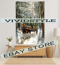 Horse Cart tapestry rustic