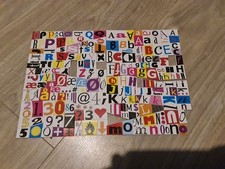 Magnetic letter number signs mixed message magnets magnet