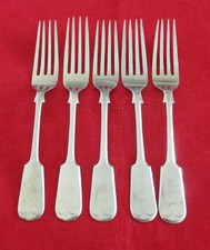 5 X Vintage Stainless Nickle