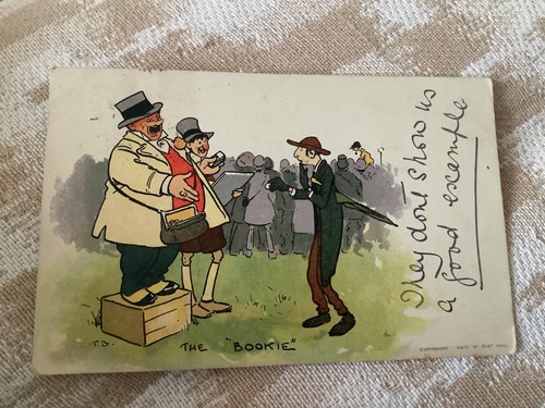 Tom browne comic postcard - browne,