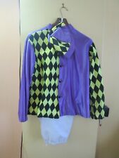 Race Night Jockey Fancy Dress Costume Outfit: Jodhpurs, Cap. Home, Office, Party