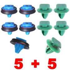 Wheel Arch Trim Moulding Clips Front Rear Flare forsome Fiat 500X Blue Green 5+5