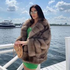 New Real Fox Fur Thick Coats